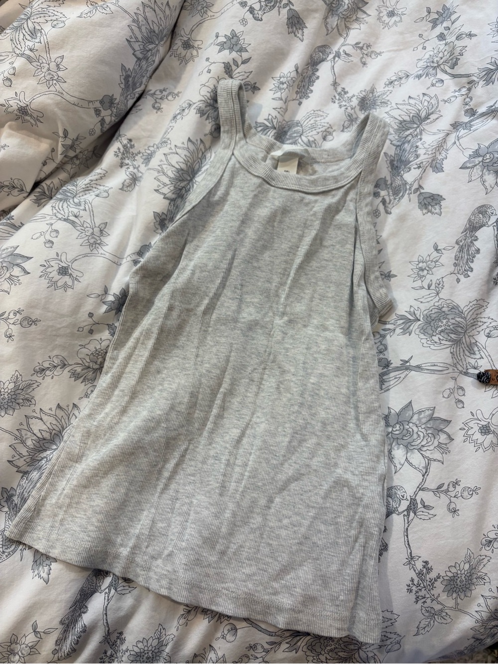 H&M Light Gray Ribbed Tank Top - Picture 3 of 3